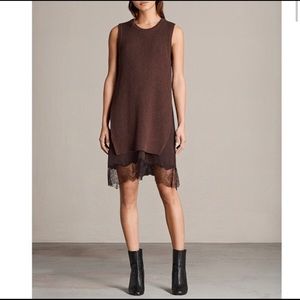 Allsaints over sweater tunic with side slits
